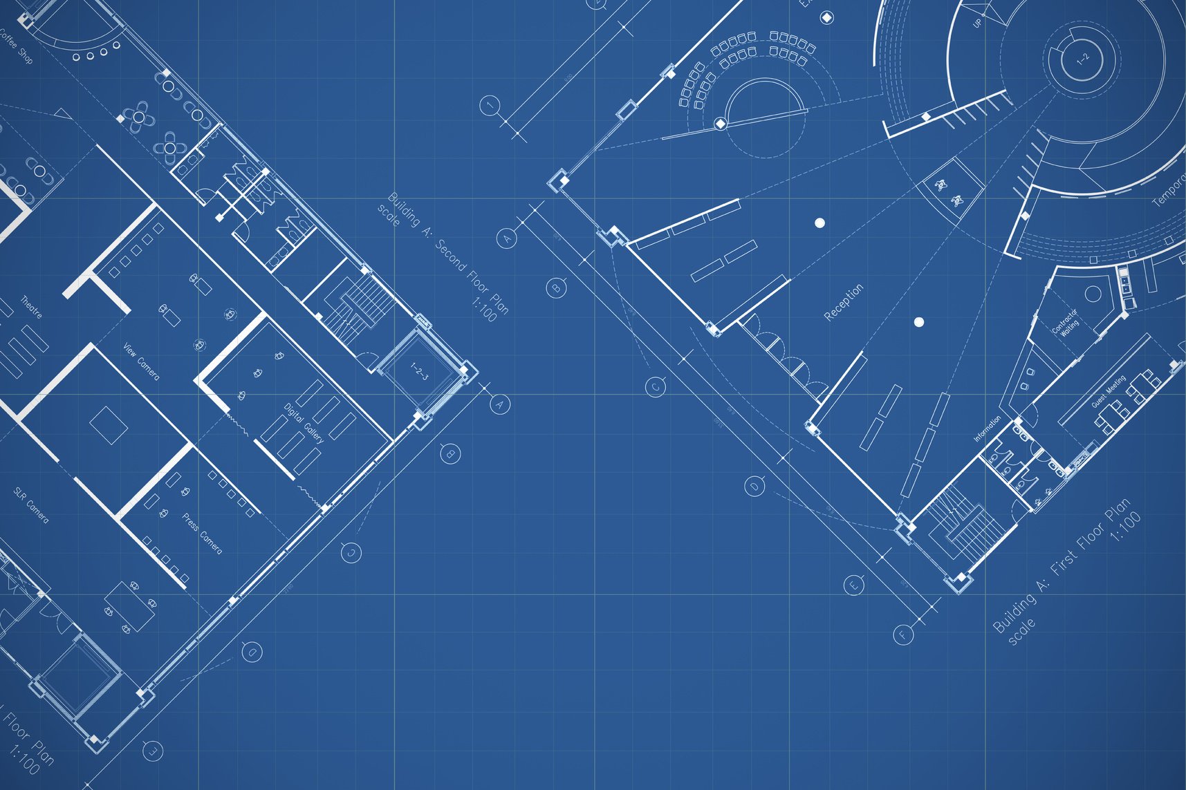 Architecture drawings blueprint, floor plan